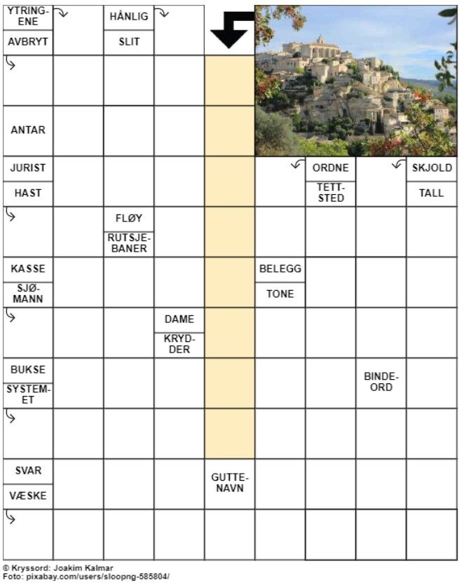 Dagens kryssord – 13. Juli - 2024